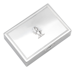 Antique Sterling Silver Knight Trinket Box by Sebastian Garrard, London, United Kingdom, 1931