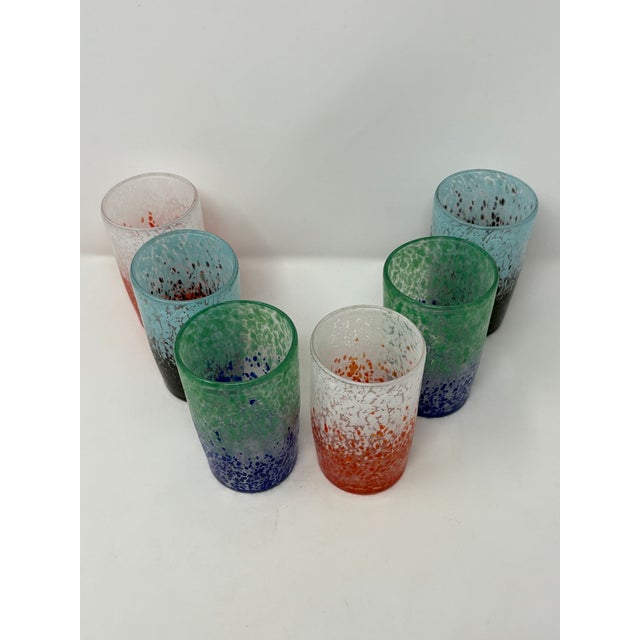 2010s Murano Drinking Glasses - Set of 6 For Sale - Image 5 of 5