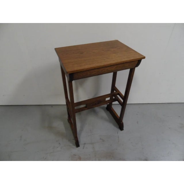Vintage Dutch Oak Side Table, 1890s For Sale - Image 3 of 10