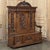 19th Century Grand Italian Hand-Carved Hall Bench is a glorious representation of the revival of the Renaissance style...