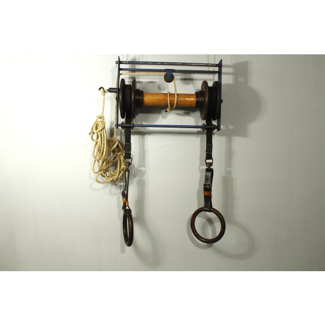 Mid-Century Modern Vintage Gym Rings, 1960 For Sale - Image 3 of 11
