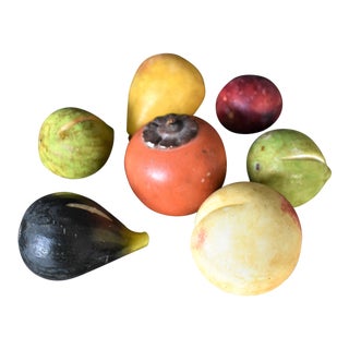 Vintage Marble Fruit - Set of 7 For Sale