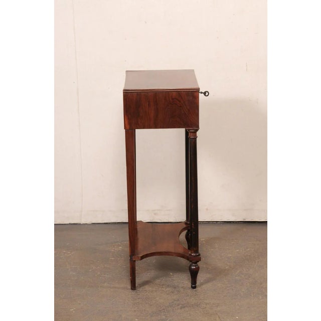Italian Neoclassical End Table with Drawer For Sale - Image 10 of 11