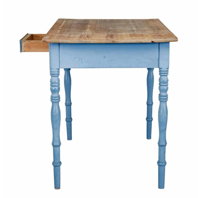 19th Century Hand Painted Pine Occasional Table, 1890s For Sale - Image 5 of 8