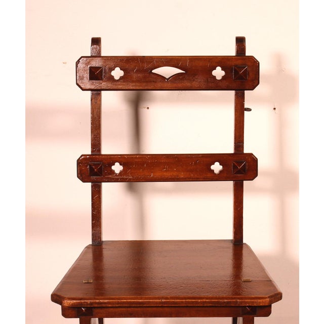 Antique Wooden Library Stepladder For Sale - Image 6 of 14
