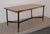 Dining table Cantù production, Italy, 60s. Wood, painted iron and brass. Good condition, evident wear of the time (see...