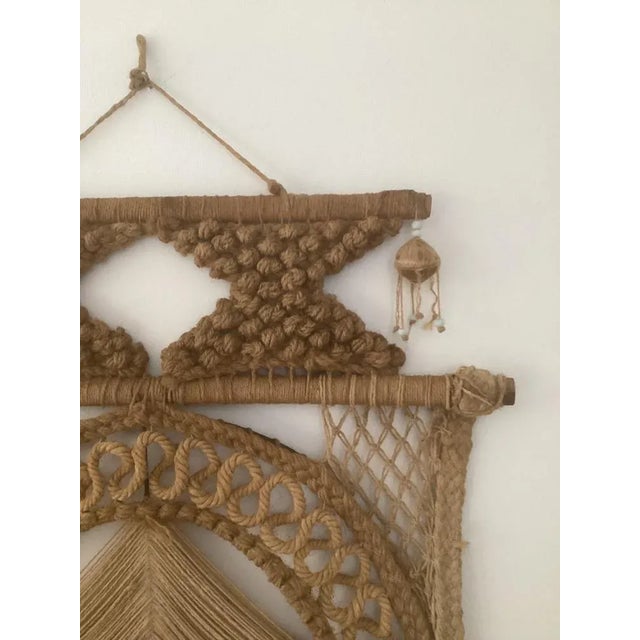 Folks Art Design Wall Hanger, 1960s For Sale - Image 4 of 8