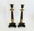 19th C French Charles X Gilt & Patinated Bronze Candlesticks - A Pair For Sale In Los Angeles - Image 6 of 14