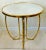 Hollywood Regency Ornate Late 20th Century Round Gold Leaf Mirrored Table For Sale - Image 3 of 8