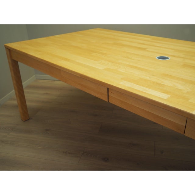 Danish Beech Desk, 1980s For Sale - Image 15 of 18