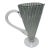1990s Striped Venetian Style Pitcher Blown Glass Martinis or Water Smoky Gray Green White For Sale