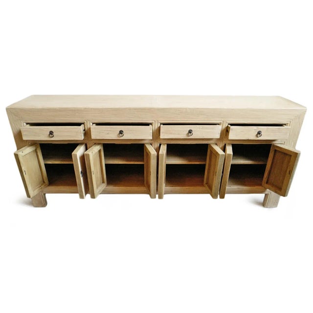 Raw Elm Simple Farmhouse Sideboard For Sale - Image 4 of 8