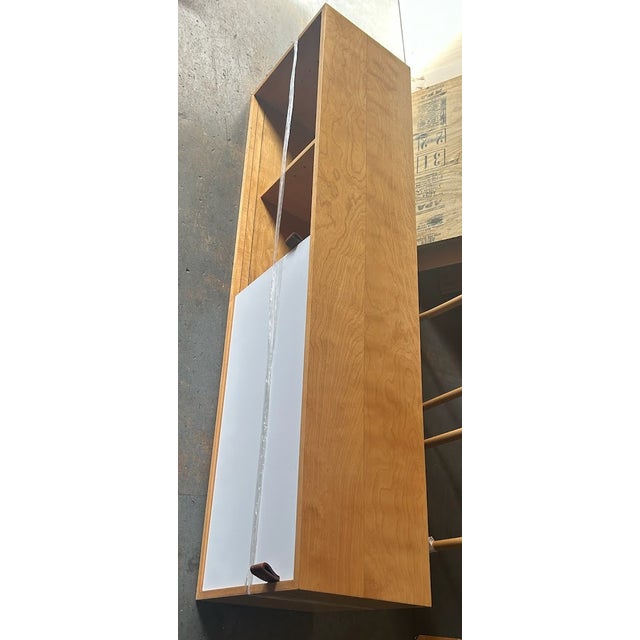 Mid-Century Modern Mid 20th Century Florence Knoll 123 W-1 Mid Century Walnut Wall Mount Credenza, Attributed For Sale - Image 3 of 3