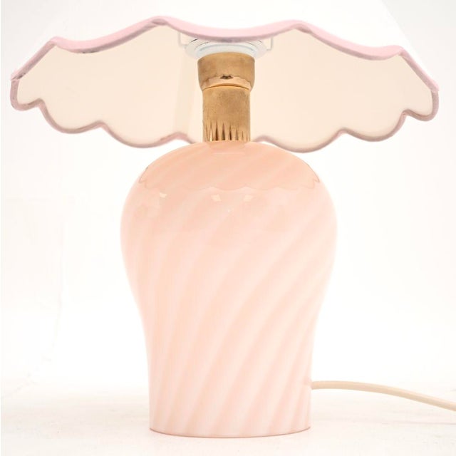Vintage Italian Murano Glass Table Lamps from Da Vinci, 1980s, Set of 2 For Sale - Image 6 of 8