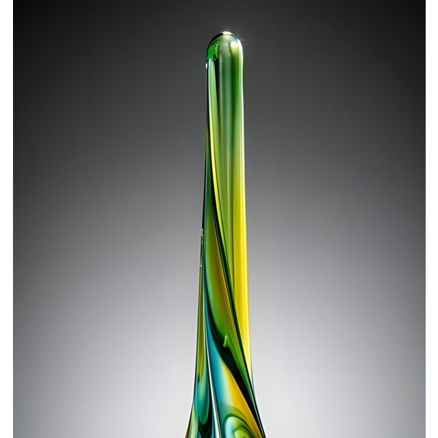 Mid-Century Modern Mid-Century Modern Murano Style Teardrop Art Glass Sculpture For Sale - Image 3 of 8