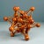 Mid-Century Modern Wooden Atom Model, Holland, 1960s For Sale - Image 3 of 8