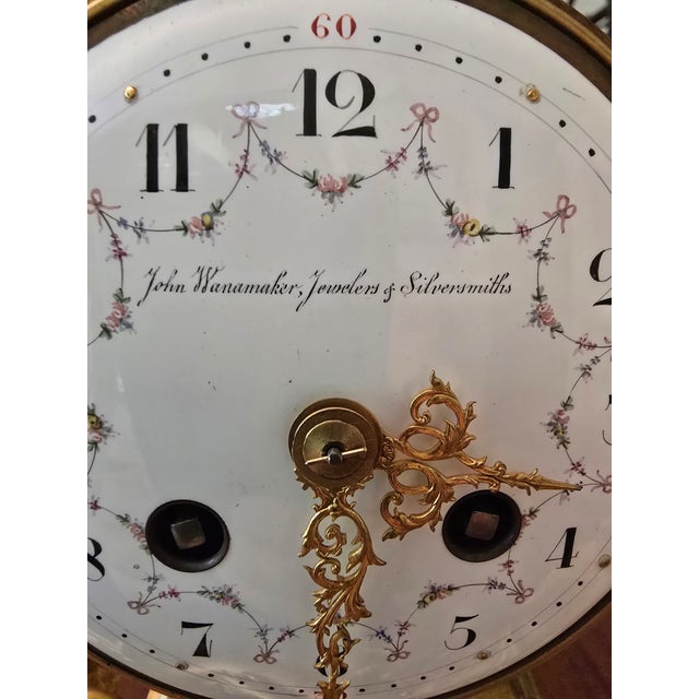 French Antique French Louis Xv Museum Cherub Putti Clock For Sale - Image 3 of 9