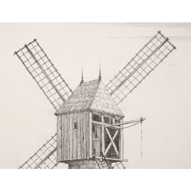 Cal Nord, Denmark - Hyper Realistic Windmill Illustration by M Mayer For Sale - Image 9 of 12