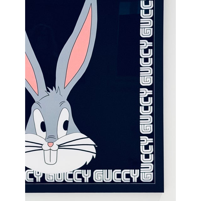 Gucci “GUCCY” Silk Scarf Framed as Fine Art This is an Authentic Gucci Scarf professionally framed. A striking celebration...