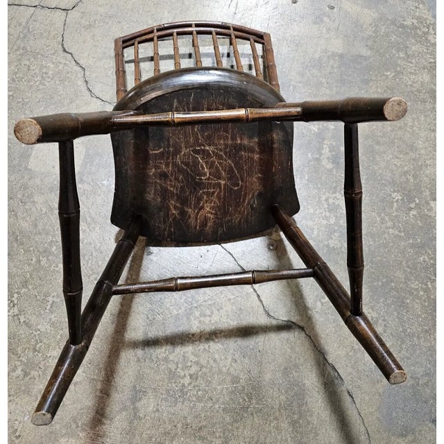 Pair Early 19th Century Philadelphia Benchmade Birdcage Windsor Chairs For Sale In Cleveland - Image 6 of 7