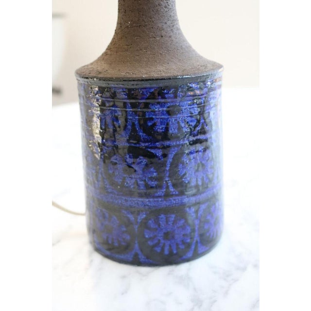 Ceramic Pottery Lamp by Jette Helleroe, Denmark, 1960s For Sale - Image 3 of 8