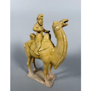 Mingqi of a Horseman Riding a Camel, Sui Dynasty (581-618) For Sale