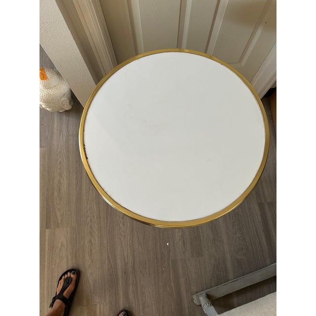 2020s French Bistro Cast Iron Accent Side Table For Sale - Image 5 of 11