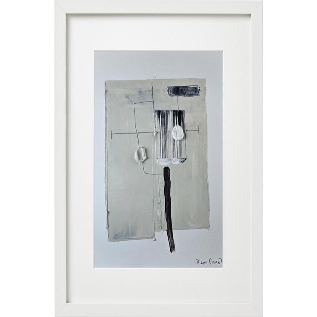 Set of 4 - One-of-a-Kind Contemporary Abstract Original Natural Tones Color Palette Oil Paintings For Sale - Image 6 of 7