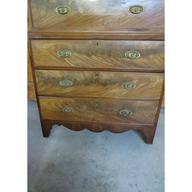 English Mahogany Chest on Chest C.407 For Sale - Image 9 of 11