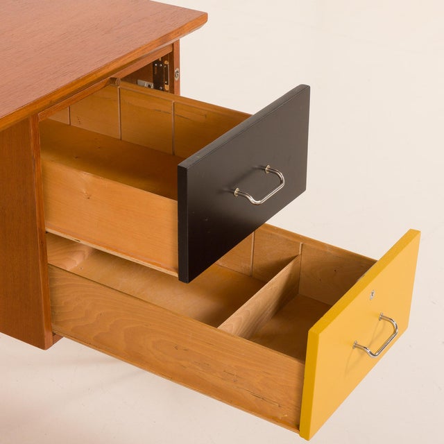 Mid-Century Modern Danish Teak Desk, 1970s For Sale - Image 12 of 18