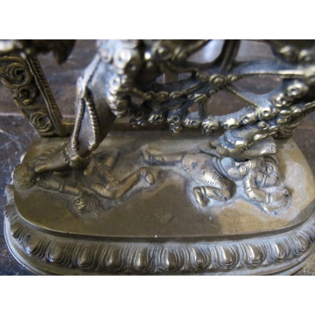 Tibetan Buddhist Brass Vajrayogini Wisdom & Energy Deity Goddess India Statue For Sale - Image 11 of 11