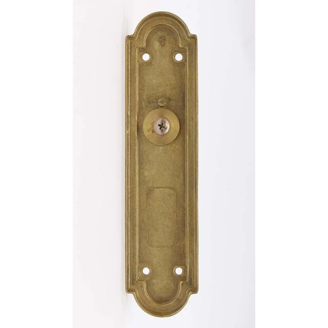 Late 20th Century Late 20th Century Traditional Braided Polished Brass Oval Door Knob Dummy Set For Sale - Image 5 of 5