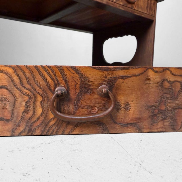 Low Japanese Traditional Fumizukue Writing Desk, 1910s For Sale - Image 10 of 15