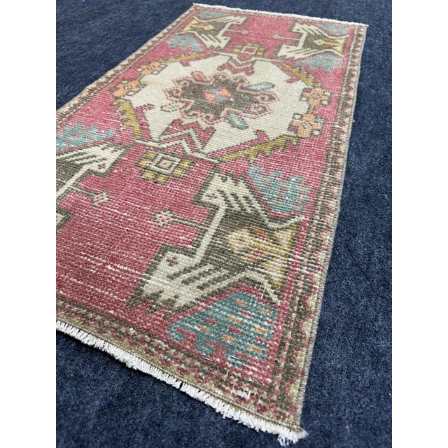 Early 21st Century Turkish Yastik Rug 1'7" x 3'1" For Sale - Image 5 of 5