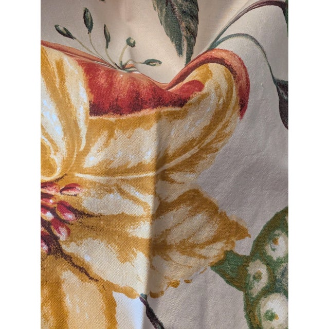 Ivory Gaston Y Daniela "Tropicana" Vintage 1996 Handprint Fabric — 4 Continuous Yards For Sale - Image 8 of 10