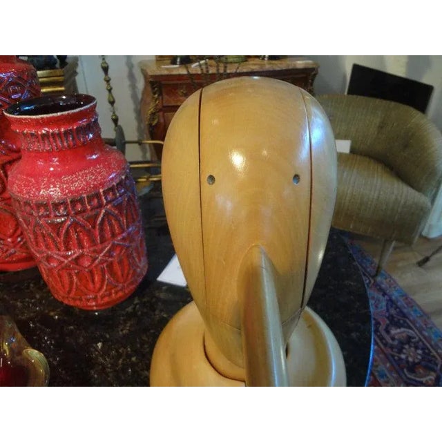 Vintage Carved Wood Pinocchio Sculpture For Sale - Image 10 of 13