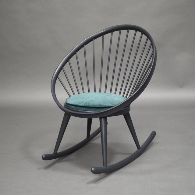 Circle Rocking Chair by Yngve Ekström for Stol AB Sweden, 1960s For Sale - Image 6 of 12