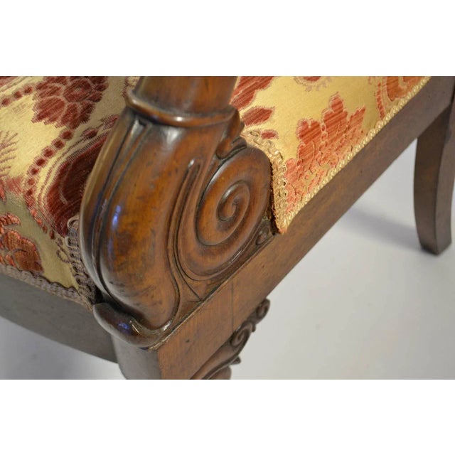 Louis Philippe Louis-Phillippe Mahogany Fauteuils - a Pair For Sale - Image 4 of 5
