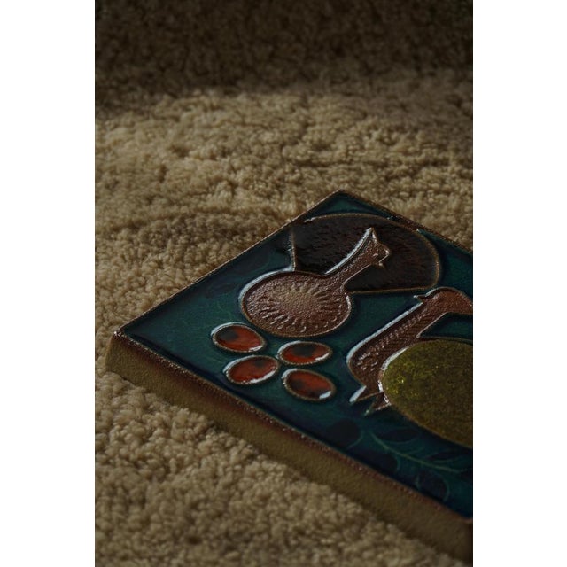 Ceramic Mid-20th Century Danish Ceramic Relief from Søholm, 1960s For Sale - Image 7 of 18