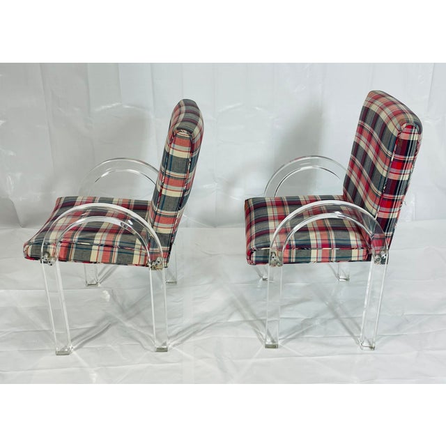 1970s His & Hers Lucite Armchairs by Charles Hollis Jones, Signed & Dated 1972 For Sale - Image 5 of 18