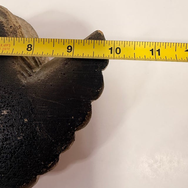 Wood Vintage Gold Cherub Angel Wall Plaque Double Winged Putti Relief Sculpture 10in For Sale - Image 7 of 13