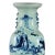 Chinese Blue and White Porcelain Altar Vase With Immortal Figures and Celadon Tint For Sale