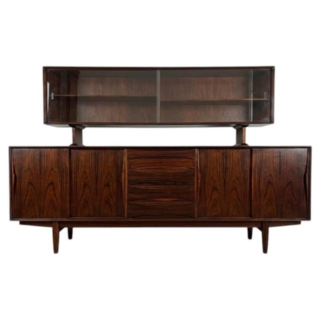 Danish Rosewood Sideboard and Display Cabinet by Arne Vodder, 1950 For Sale - Image 13 of 13
