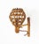 Mid-Century Rattan and Bamboo Wall Sconce in the style of Louis Sognot, 1960s For Sale - Image 4 of 9