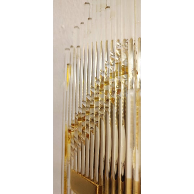 1980s Metacrylate and Metal Wall Liggt, Italy, 1980s For Sale - Image 5 of 12