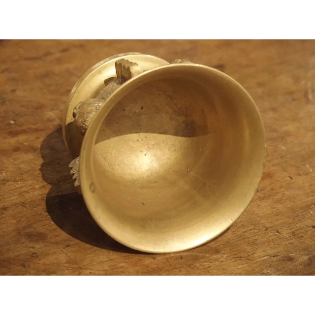 Small 19th Century French Bronze Mortar With Pestle For Sale In Dallas - Image 6 of 13