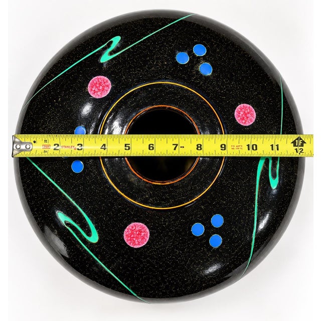Abstract Robert Wiedmaier Abstract Black Glazed Studio Pottery Vessel For Sale - Image 3 of 7
