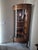 American Antique Oak Corner Curio Cabinet For Sale - Image 3 of 13