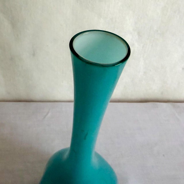 1960s Scandinavian Modern Elme Glasbruk Cased Glass Vase For Sale In Saint Louis - Image 6 of 11
