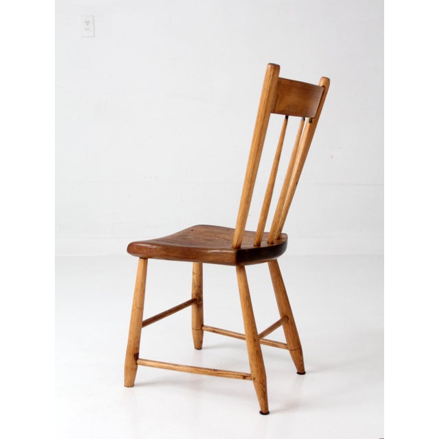 Antique Plank Seat Chair For Sale - Image 6 of 12
